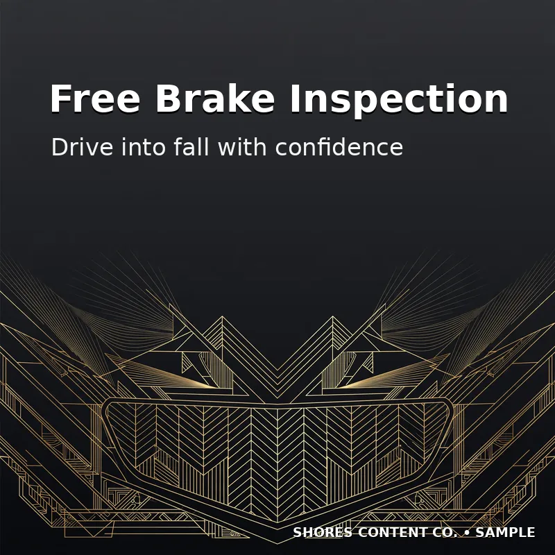 Free brake inspection auto shop post